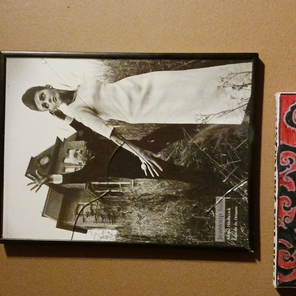 Alfred Hitchcock picture in frame